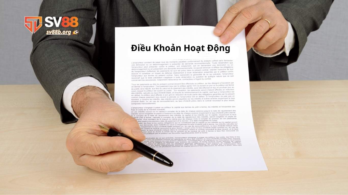 Điều khoản hoạt động SV88 là gì?