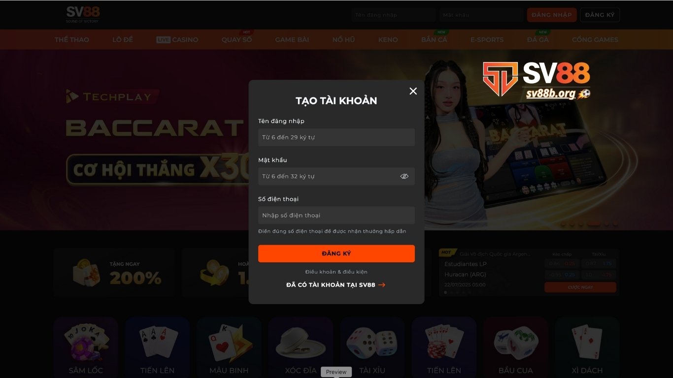 Hướng dẫn tham gia game giải trí SV88 Hướng dẫn tham gia game giải trí SV88